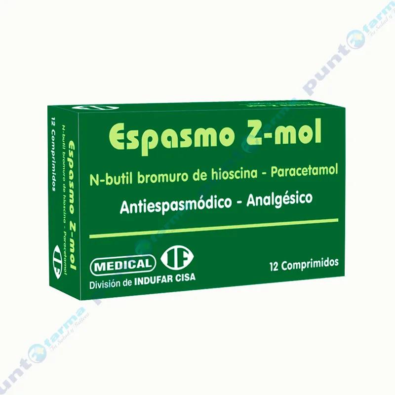 Espasmo Z-mol - Caja de 12 Comprimidos