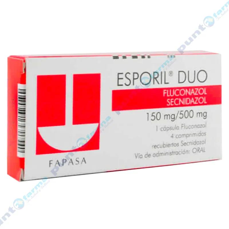 Esporil Duo Fluconazol - Caja de 4 comprimidos recubiertos