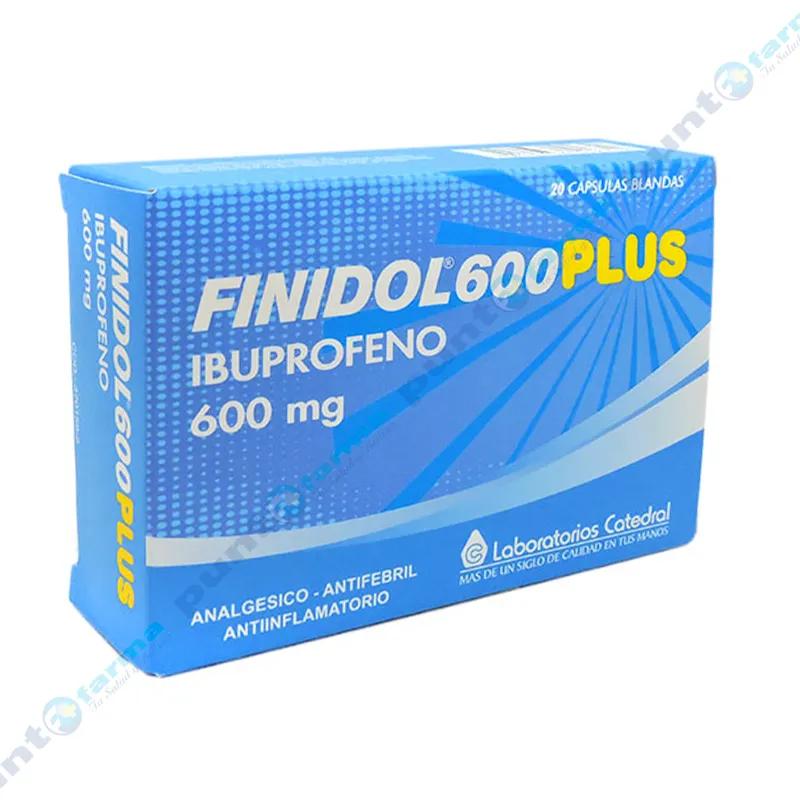 Finidol 600 Plus Ibuprofeno 600 mg - Cont. 20 cápsulas blandas