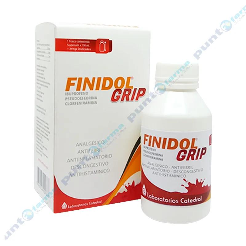 Finidol Grip Ibuprofeno - Cont. 1 frasco de 100 mL 1 jeringa dosificadora