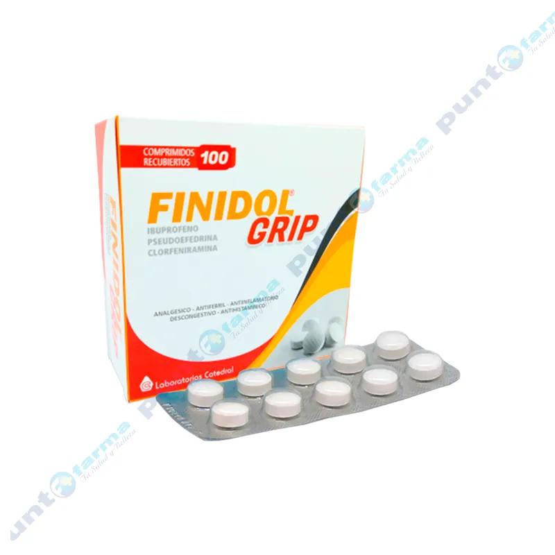 Finidol Grip Ibuprofeno - Cont. 100 comprimidos recubiertos