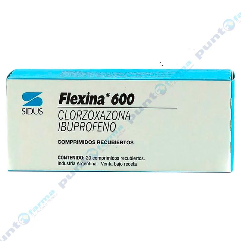 Flexina 600 Clorzoxazona Ibuprofeno - Caja de 20 comprimidos recubiertos