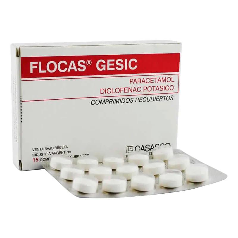 Flocas Gesic Paracetamol - Cont. 15 comprimidos recubiertos