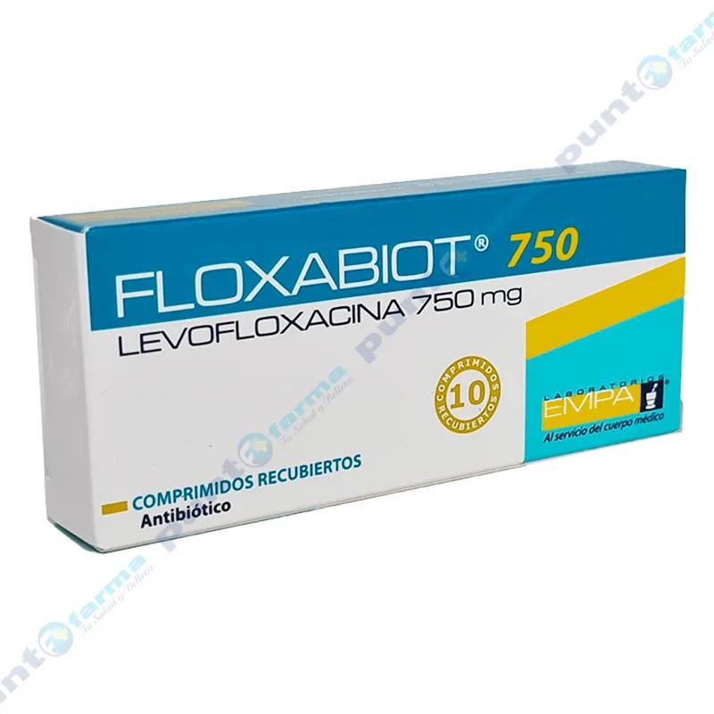 Floxabiot Levofloxacina 750 mg - Caja de 10 comprimidos recubiertos