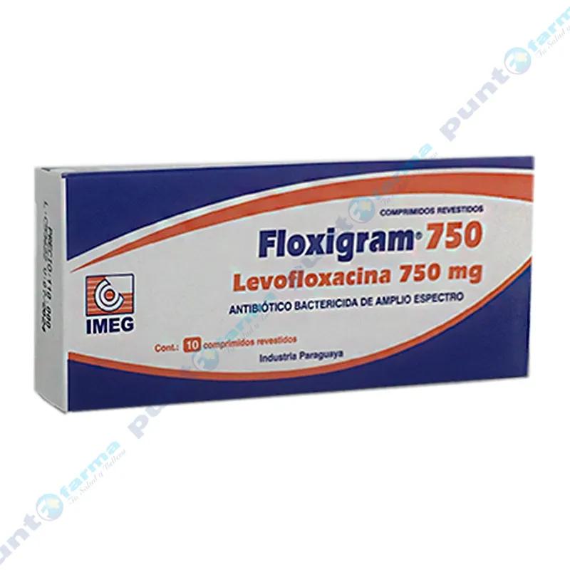 Floxigram Levofloxacina 750 mg - Caja de 10 comprimidos recubiertos