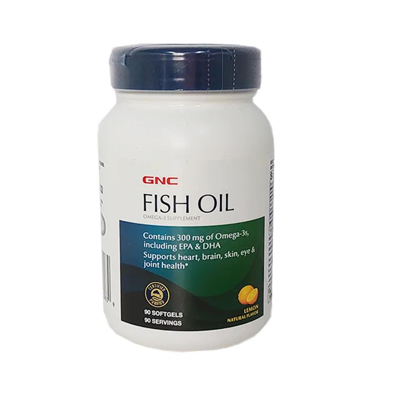 GNC Fish Oil Omega 3 - Frasco de 90 Cápsulas