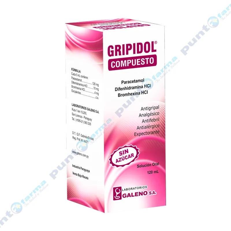 Gripidol Compuesto Paracetamol  - Jarabe de 120 mL