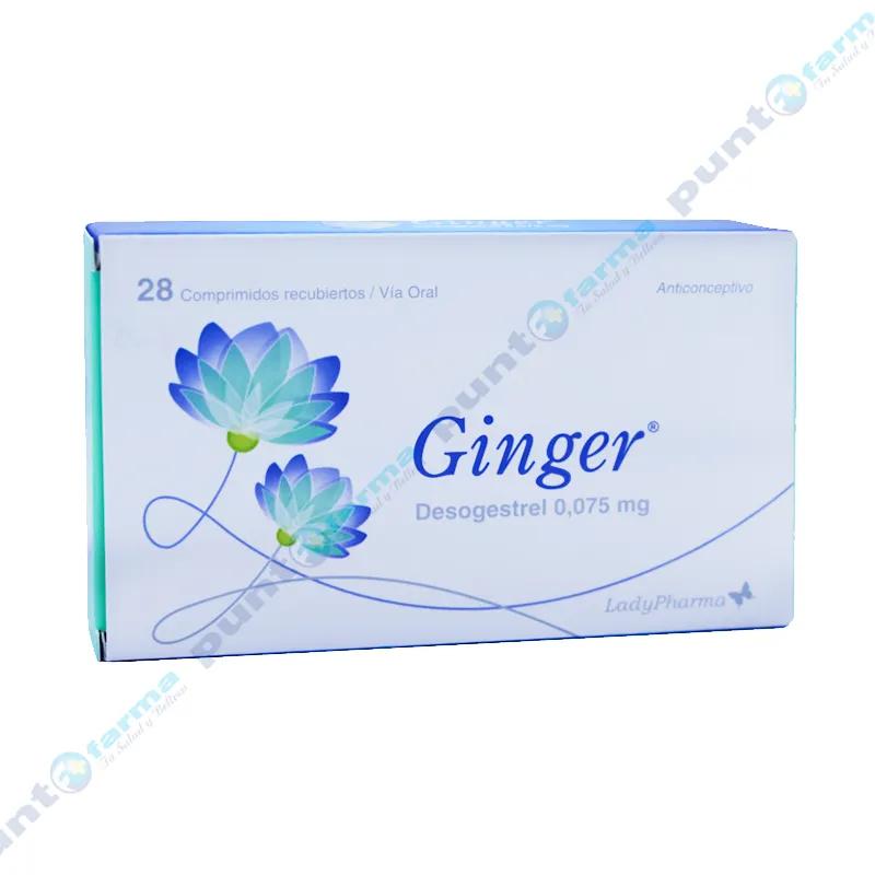 Ginger Desogestrel 0,075mg - Cont. 28 comprimidos recubiertos