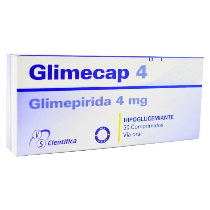 Glimecap 4 Glimepirida 4 mg - 30 comprimidos hipoglucemiante