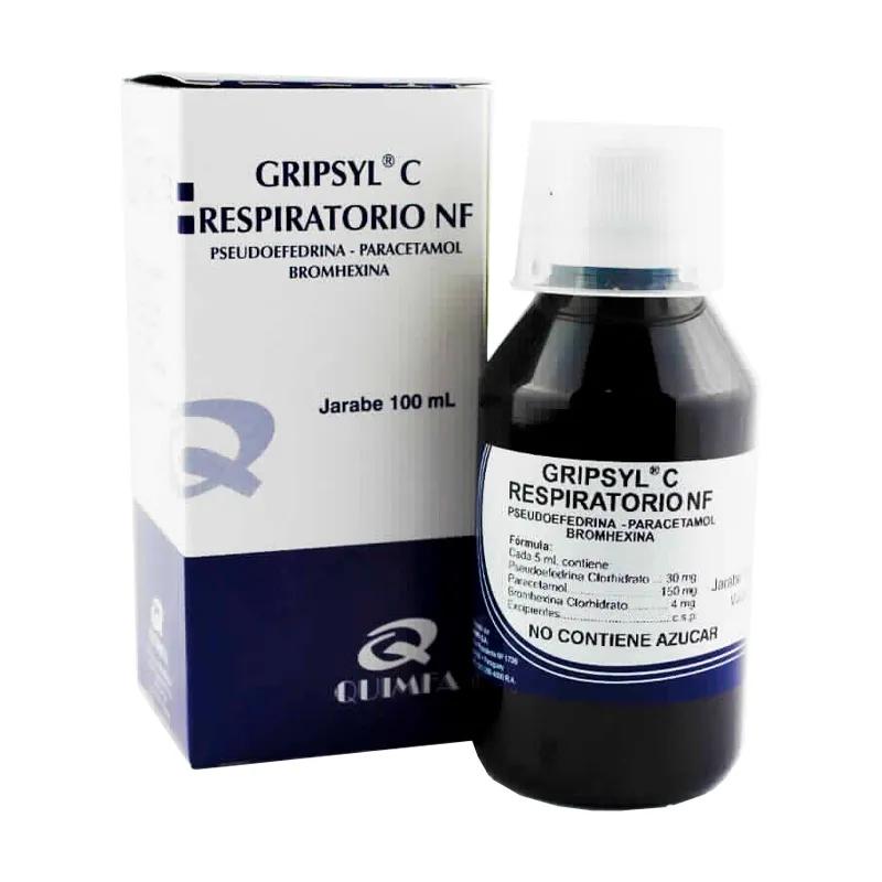 Gripsyl C Respiratorio NF Pseudoefedrina Paracetamol  Bromhexina - 100mL.