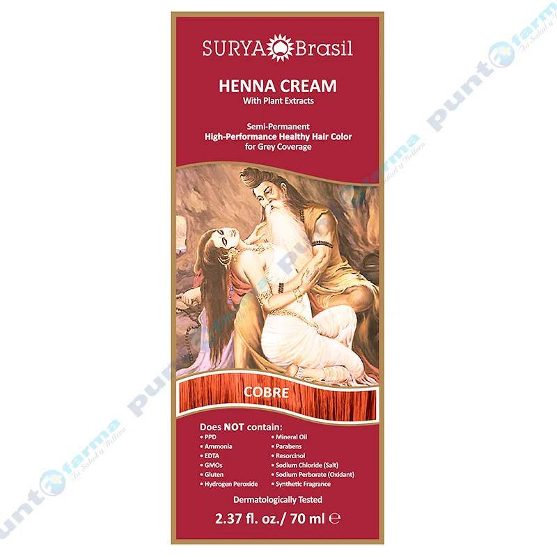 Henna Crema Cobre Surya - 70 mL
