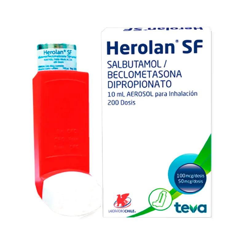 Herolan SF Salbutamol Beclometasona Dipropionato - Frasco de 10 mL