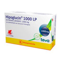 Hipoglucin 1000 LP Metformina Clorhidrato 1000 mg - Cont. 30 Comprimidos