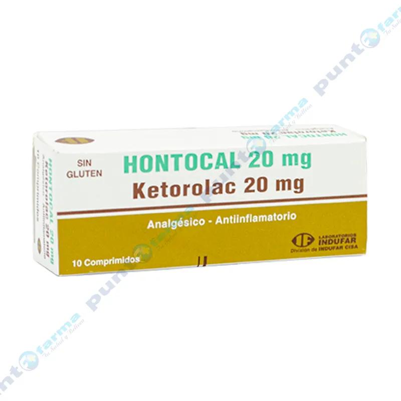 Hontocal Ketorolac  20 mg - Contiene 10 Comprimidos.