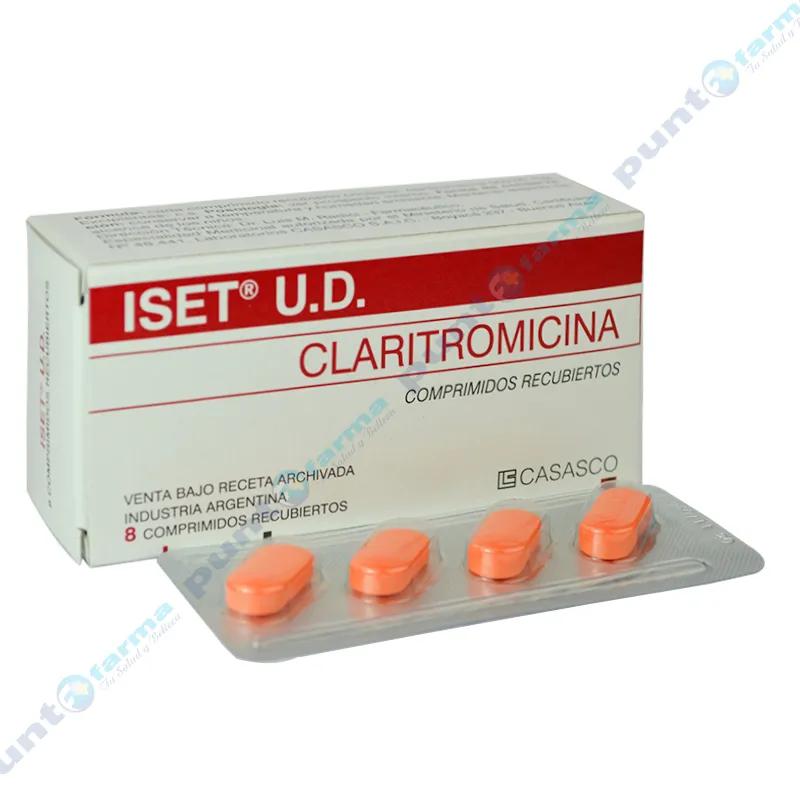 ISET U.D. Claritromicina - Cont. 8 comprimidos recubiertos