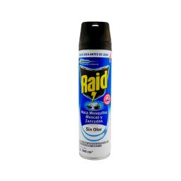 Insecticida Mata Moscas, Mosquitos y Zancudos Sin Olor Raid - 222 gr