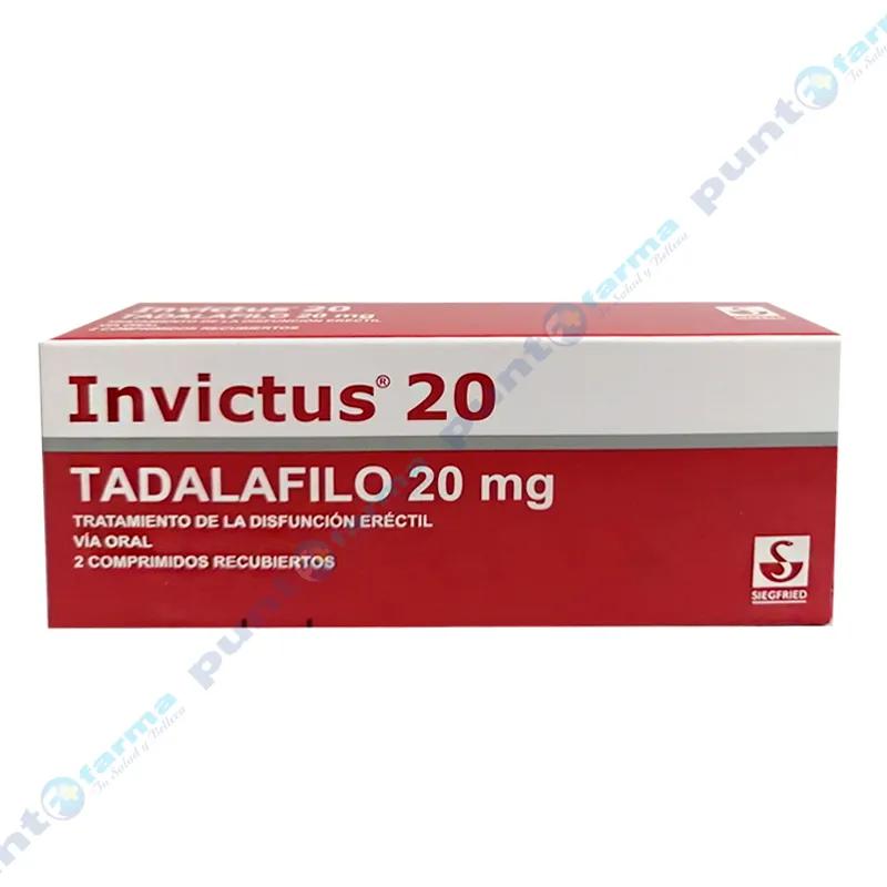 Invictus 20 Tadalafilo 20 mg - Cont. 2 comprimidos recubiertos