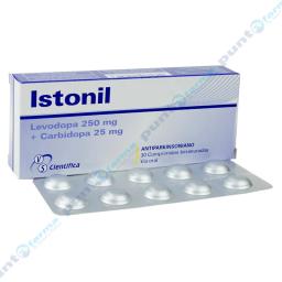 Istonil - Levodopa 250 mg + Carbidopa 25 mg - Caja de 30 comprimidos