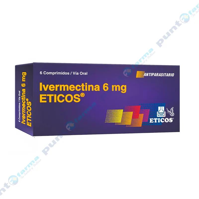 Ivermectina 6 mg Antiparasitario - Caja de 6 comprimidos