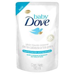 Jabón líquido Humectación Enriquecida Baby Dove - 180mL