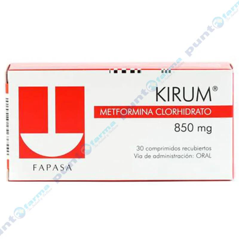 Kirum 850 mg - Caja de 30 comprimidos
