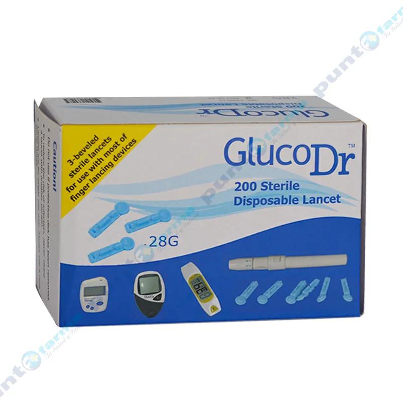 Lancetas Dr Gluco - Cont 200 unidades