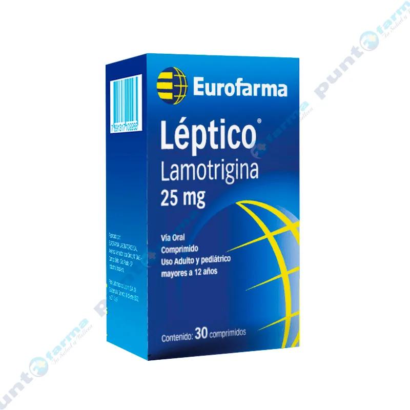 Léptico 25 mg Lamotrigina - Caja de 30 comprimidos