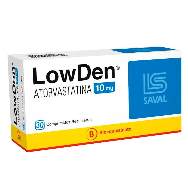 Lowden Atorvastatina 10 mg - Caja de 30 Comprimidos Recubiertos