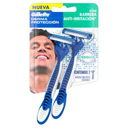 Máquinas para Afeitar Derma Protección Gillette - Cont. 2 unidades