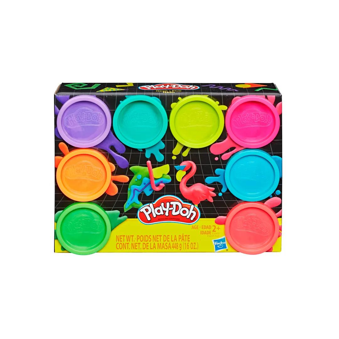 Masa Modeladora Neón Play-Doh - Pack de 8 Colores.