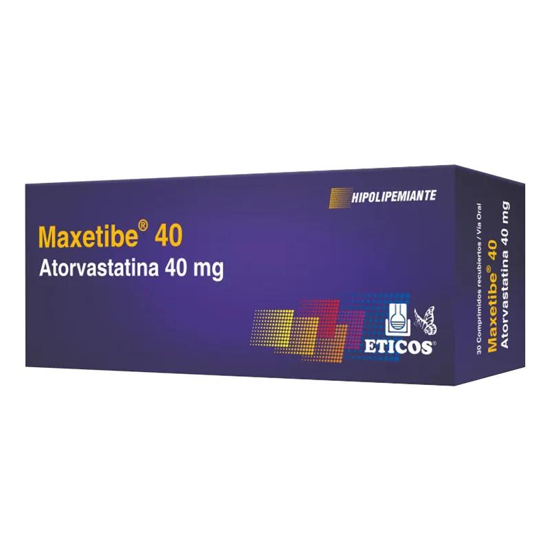 Maxetibe 40 Atorvastatina 40 mg - Cont. 30 comprimidos recubiertos