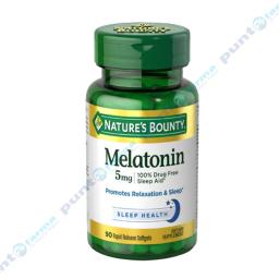 Melatonina 5mg Natures Bounty - Frasco de 90 cápsulas