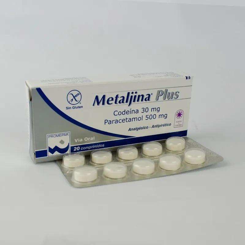 Metaljina Plus 30 mg - Caja de 20 comprimidos