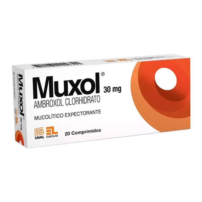 Muxol 30 mg Ambroxol Clorhidrato - Cont. 20 comprimidos