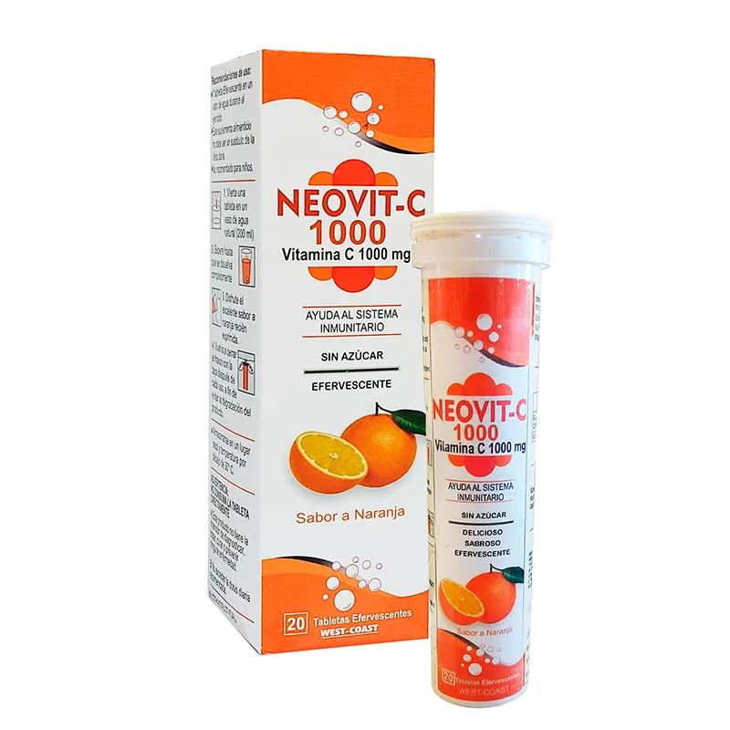 Neovit C 1000 Vitamina C 1000 mg - Cont. 20 tabletas efervecentes