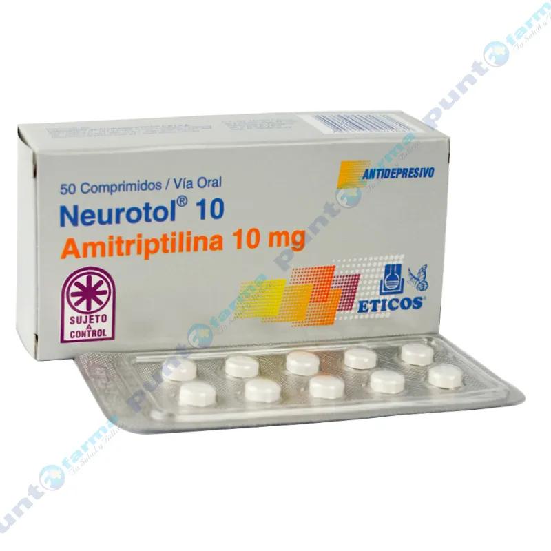 Neurotol Amitriptilina 10 mg - Caja de 50 Comprimidos