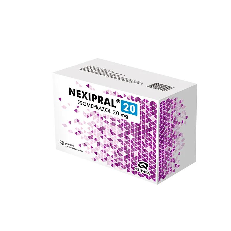 Nexipral 20 Esomeprazol 20 mg -  Cont. 30 Cápsulas Gastrorresistentes .