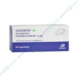 Novertin 16 Betahistina Dihidrocloruro 16 mg - Cont. 30 Comprimidos.