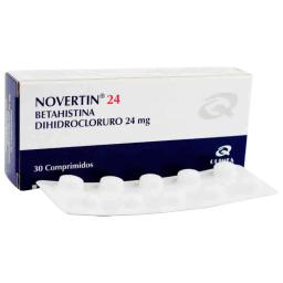 Novertin 24 Betahistina Dihidrocloruro 24mg - Cont. 30 Comprimidos.