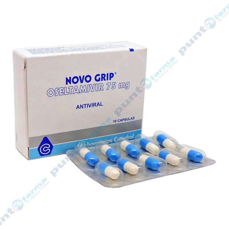 Novo Grip Oseltamivir 75 mg - Caja de 10 cápsulas