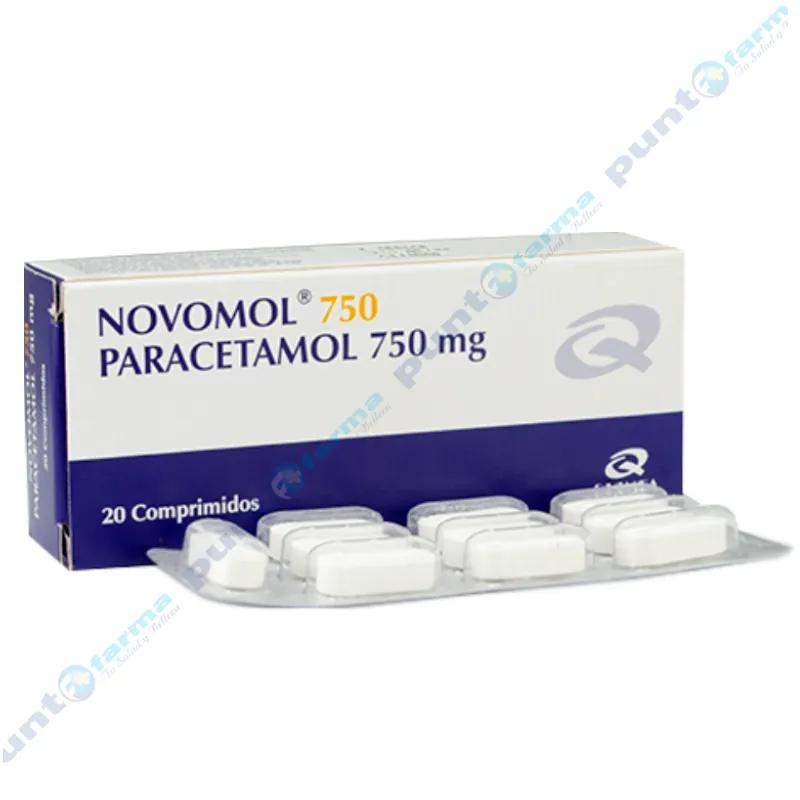 Novomol 750mg - Caja de 20 comprimidos