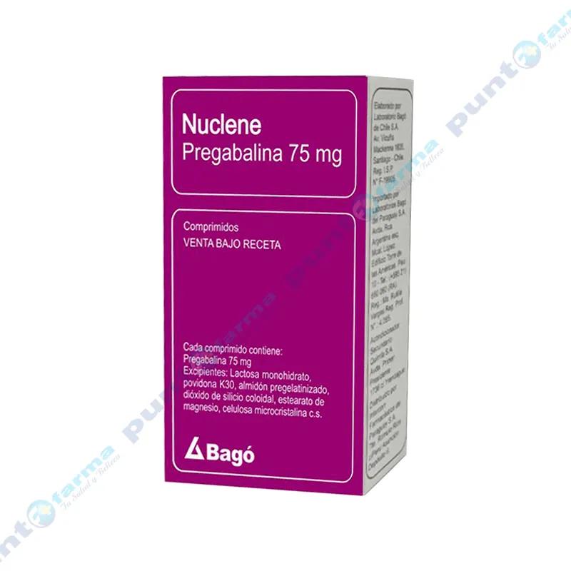 Nuclene Pregabalina 75 mg - Caja de 30 comprimidos