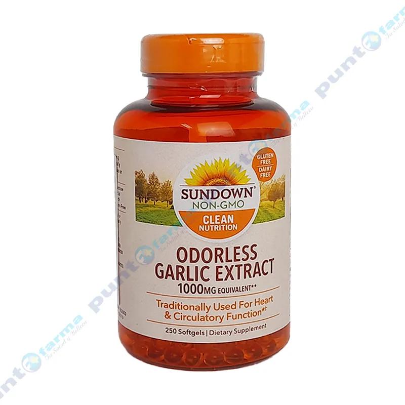 Odorless Garalic Extract 1000 mg Sundown Naturals - Cont 250 cápsulas