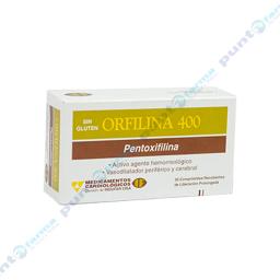 Orfilina Pentoxifilina 400 mg - Contiene 30 Comprimidos.