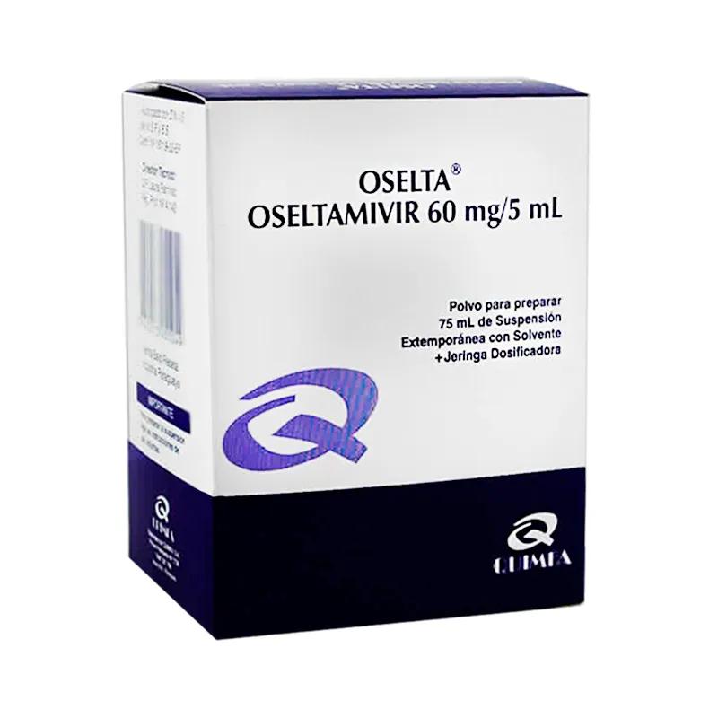 Oselta Oseltamivir 60mg/5ml - Polvo 75+jeringa dosificadora