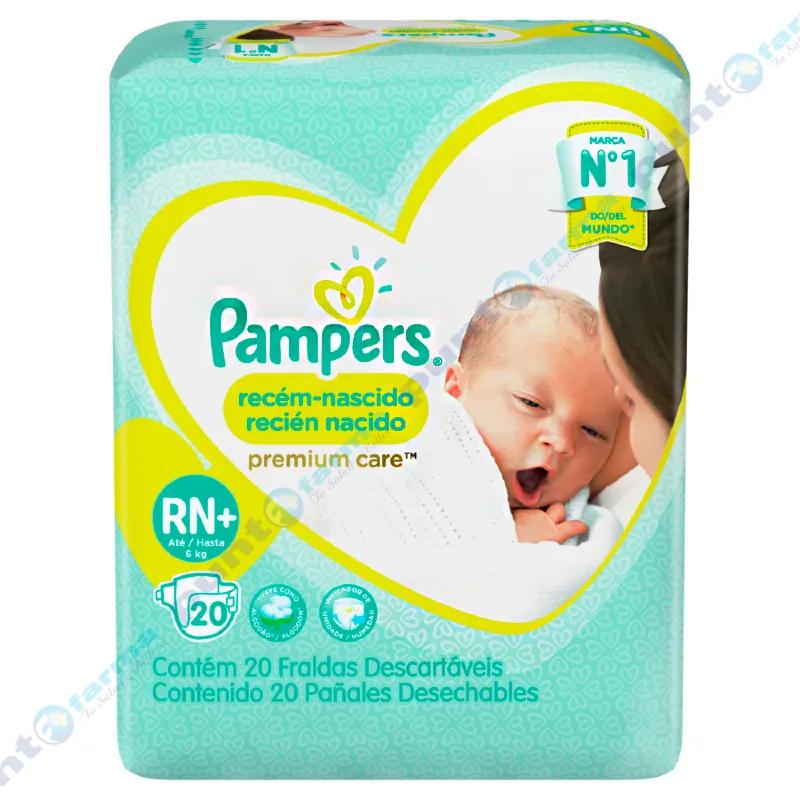 Pañal Pampers Premium Care Recien Nacido - Cont. de 20 unidades