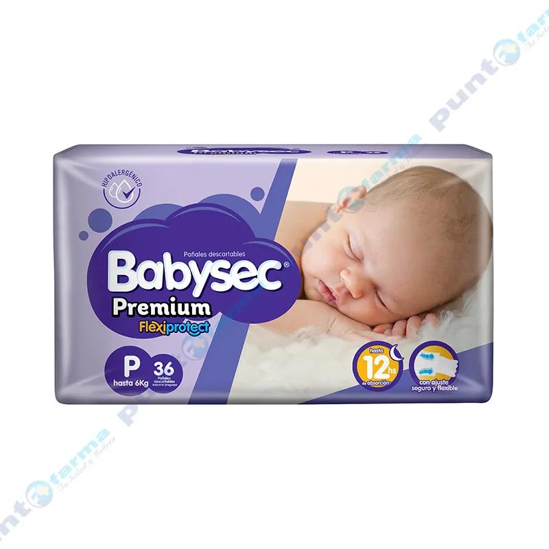 Pañales Premium P Babysec - Cont 36 unidades