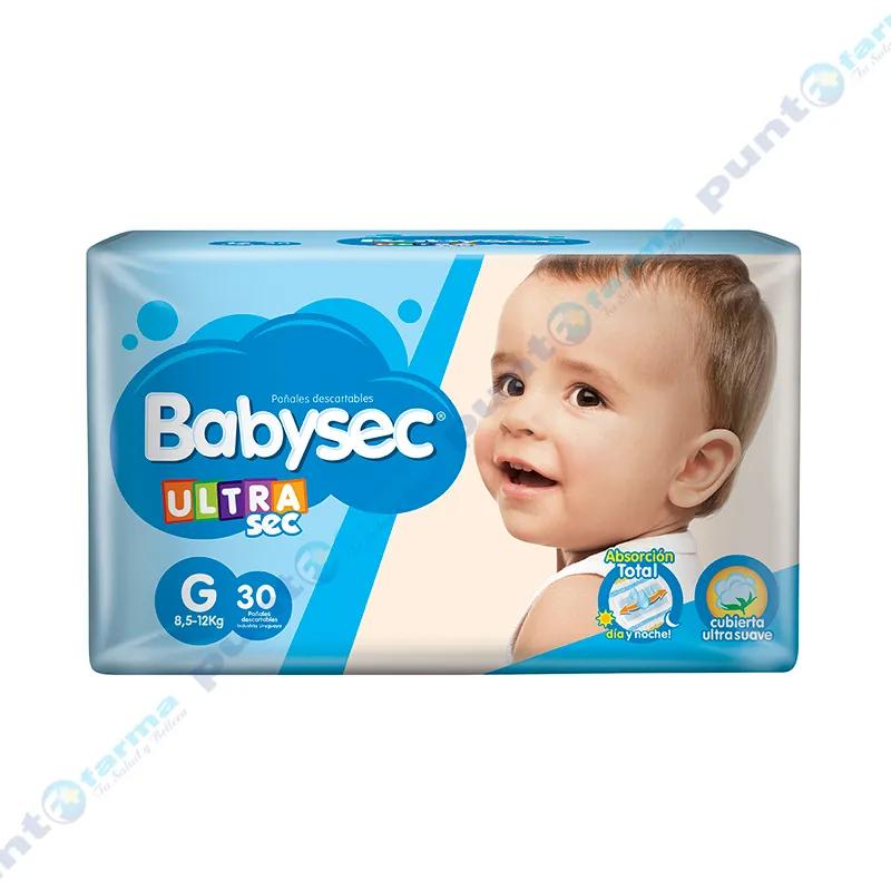 Pañales UltraSec G Babysec - Cont 30 unidades