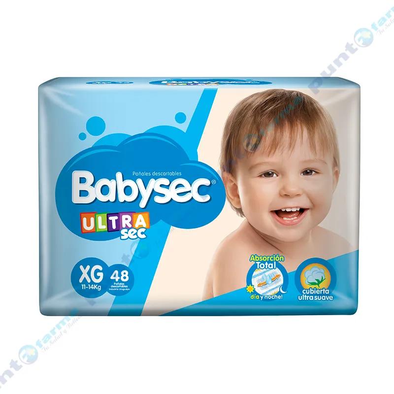 Pañales UltraSec XG Babysec - Cont 48 unidades