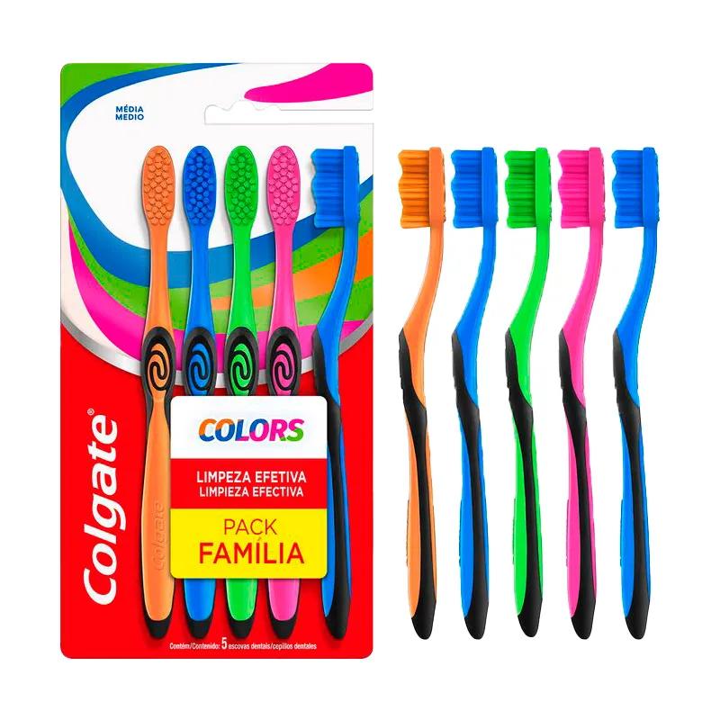Pack Familiar de Cepillos Colgate Colors - Cont. 5 unidades